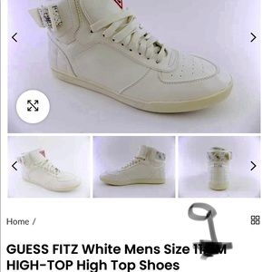 GUESS MEN HIGH TOP TENNIS SHOES